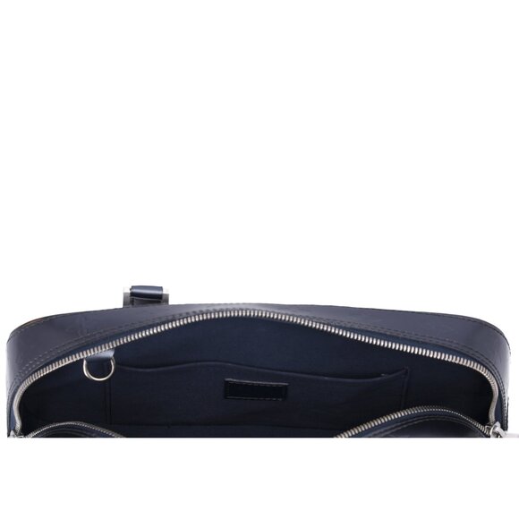 Louis Vuitton Shelton Monogram Mat Handbag M55175 Blue Leather - Picture 8 of 8